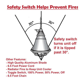 Heat Lamp With Safety Switch PP995