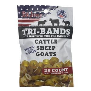 Tri-Bander Calf Size Castrating Bands - Bag / 25 pk