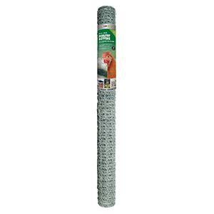 Yard Gard Galvanized Poultry Netting (Chicken Wire) 1" Mesh - 2' x 50', 20 GA