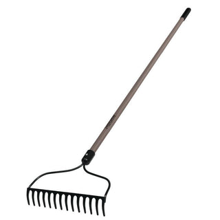 Landscapers Select 34465 Bow Rake, 13.5 in W Head, 14 -Tine, Steel Tine, 54 in L Handle