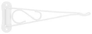 Landscapers Select GB0213L Swivel Plant Bracket, 10-3/8 L, Steel, White, Wall Mount Mounting