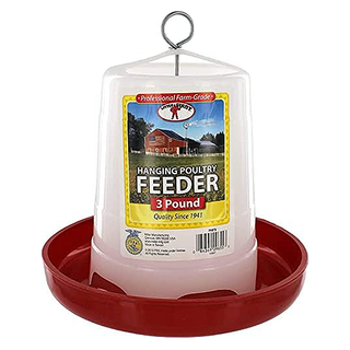 Little Giant Hanging Plastic Poultry Feeder - 3 lb