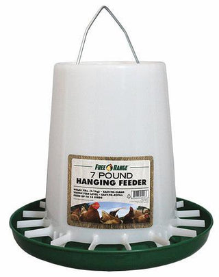 Manna Pro Free Range Plastic Hanging Poultry Feeder 7-lb