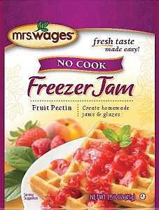 Mrs. Wages W599-H3425 Freezer Jam Fruit Pectin, 1.59 oz Pouch