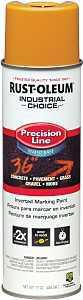 Rust-Oleum 203033 Inverted Marking Spray Paint, Caution Yellow, 17 oz, Can