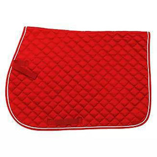 Tough1 Quilted Square Saddle Pad Red