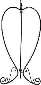 Landscapers Select JY-06 Hanging Planter, 37.3 in OAW, 9.3 in OAD, 22-1/2 in OAH, Steel, Black, Powder-Coated