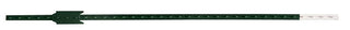 T-Post, 6 ft H, Steel, Green/White