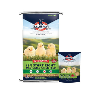 MEDICATED - Kalmbach 18% Start Right® Chicken Crumble Feed