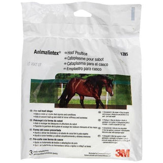 POULTICE HOOF SHAPED PAD 3/pk