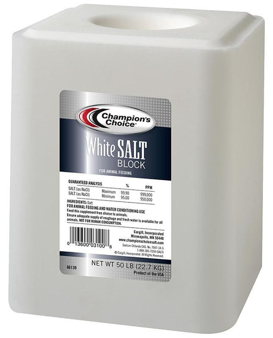 Cargill 100012578 Salt Block, White, 50 lb