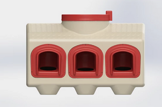 OverEZ Chicken Feeder (holds 50 lbs of feed)