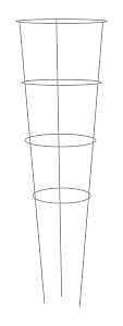 Glamos Wire 708073 Tomato Cage, 54 in L, 16 in W, Steel
