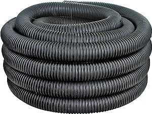 ADS 04010100 Pipe Tubing, Perforated, HDPE, 100 ft L