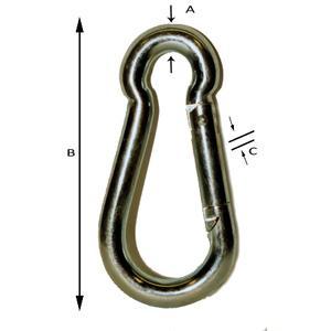 Baron SNAP SPRING LINK 1/4" 2450-1/4"