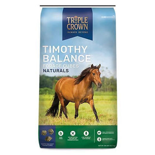 Triple Crown Naturals Timothy Balance Cube Horse Feed, 50 lb