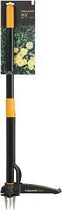 Fiskars 78806935C Triple-Claw Weeder, Stainless Steel Blade, Aluminum Handle, 39 in L Handle