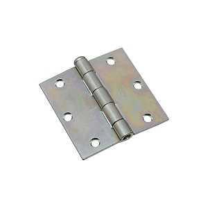 National Hardware N195-669 Broad Hinge, 3-1/2 in W Frame Leaf, 0.11 in Thick Frame Leaf, Cold Rolled Steel, Zinc, 70 lb