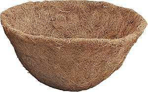Landscapers Select T51451A-3L Planter Liner, 12 in Dia, 6.5 H, Round, Natural Coconut, Brown