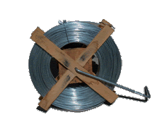 Self-Dispensing Wire on Wooden Spool - 1320ft - 14ga - C3