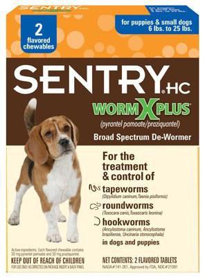 Sentry WormXPlus 7-Way De-Wormer for Small Dogs and Puppies