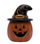 Pumpkin Witch Hat – Small Ceramic Decoration