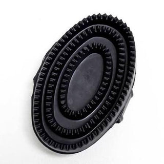 Rubber Curry Comb Black