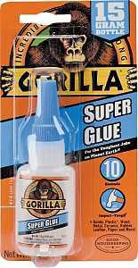Gorilla 7805009 Super Glue, Straw/White Water, Liquid, Irritating, 15 g