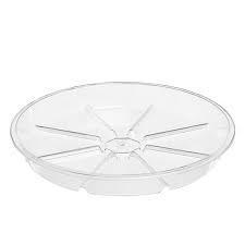 4" Clear Vinyl Saucers