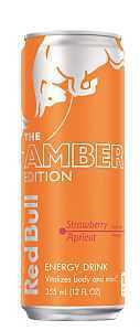 Red Bull Amber Edition Series RB240073 Energy Drink, Strawberry Apricot, 12 oz, Can