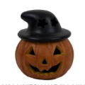 Witch Hat Jill - Jack-O'-Lantern with Witch Hat – Halloween Pumpkin Decoration