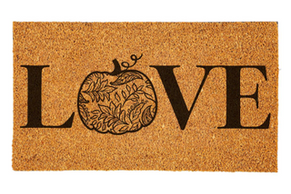 Harvest Blossom Jacobean Pumpkin Coir Mat