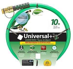 Swan CELUN12010 Universal Leader Hose, 1/2 in, 10 ft L, Female, PVC, Green