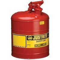 Justrite 7150100 Safety Can, 5 gal, Steel, Red