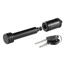 Curt 23518 Barbell Hitch Lock, Carbon Steel, Semi-Gloss Black Powder-Coated