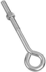 National Hardware N221-325 Eye Bolt, 1/2-13 Thread, Coarse Thread, 3-3/4 in L Thread, 1 in ID Dia Eye, 6.14 in L Shank