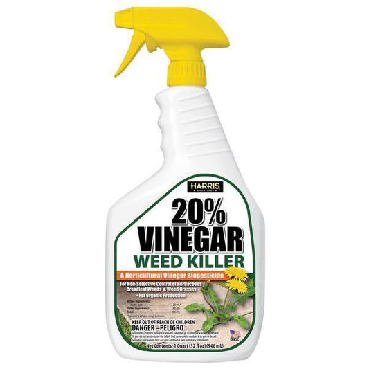 Harris 20% Vinegar Weed Killer (1 qt, Organic, OMRI Certified)