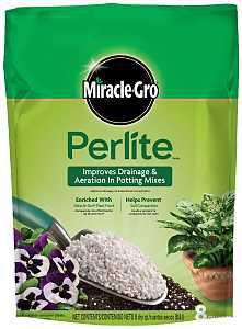 Miracle-Gro 74278430 Perlite, Granular, Off-White/White, Mild, 8 qt Bag