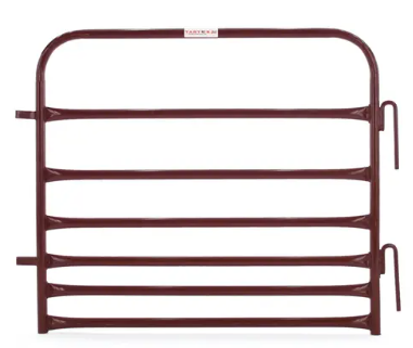 ECONOMY PIPE PANEL W/ HARDWARE 4' RED