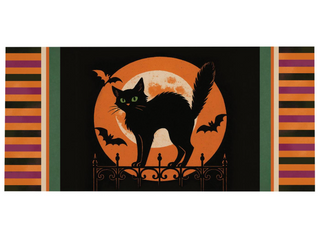 Pet Central Moonlit Black Cat Sassafras Switch Mat