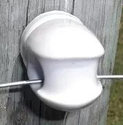 PACK OF 25: Large Porcelain Screw-In 5in Insulators