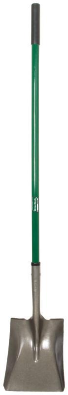 UnionTools 2432100 Square Point Shovel, 8.61 in W Blade, Steel Blade, Fiberglass Handle, 43 in L Handle