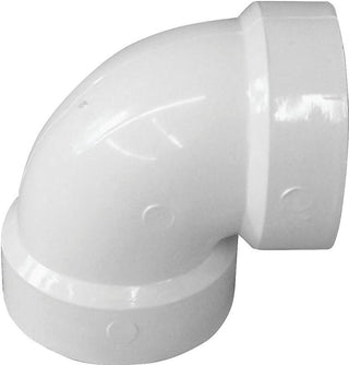 IPEX Pipe Elbow, 2 in, 90 deg Angle, PVC, White