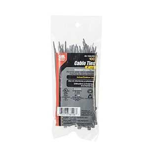 Gardner Bender 46-104UVB Miniature Cable Tie, 13/16 in Max Bundle Dia, Nylon, Black