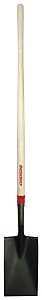 Razor-Back 46200 Border Spade, 7.06 in W Blade, 14 ga, Steel Blade, Hardwood Handle, 48 in L Handle