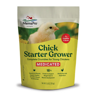 Manna Pro Chick Starter GrowerMedicated - 5 lb