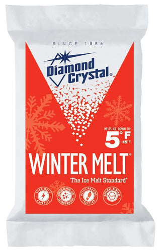 50 lb Cargill Diamond Crystal Winter Melt 100012605 Ice Melt Salt, Crystalline Solid, White,