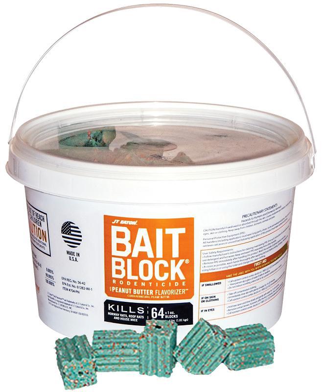 J.T. Eaton 704-PN Bait Block, Solid, 1 oz, Pail