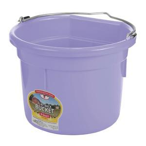 Miller Flat Back 8 Quart Plastic Bucket - Lavender