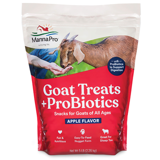 Manna Pro Goat Treats + ProBiotics Apple Flavor - 5 lb
